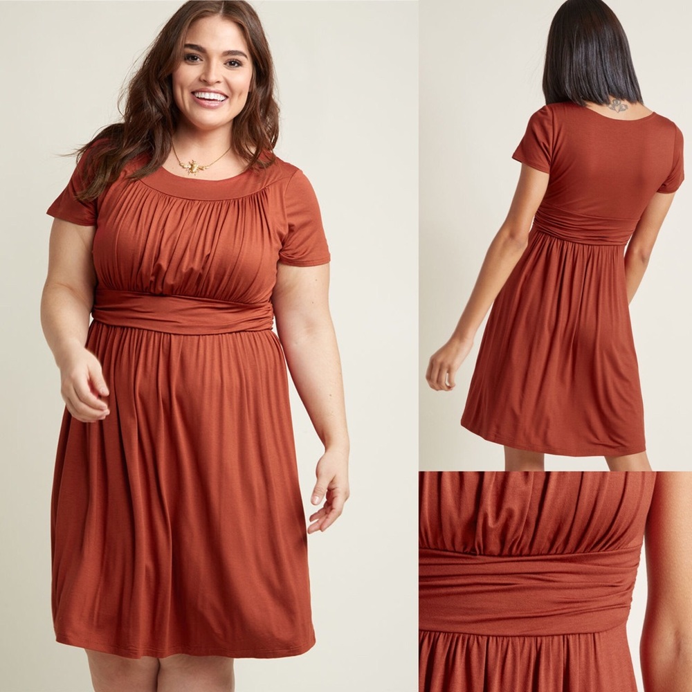 Style Obsession Jersey Dress in Paprika